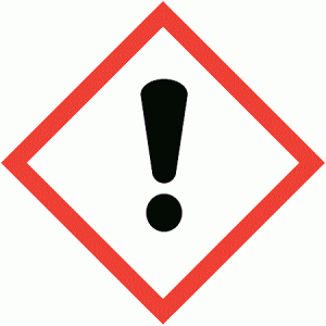 Globally harmonized system of chemcial hazards icon: Exclamation Mark
