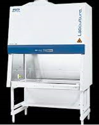 photo of a HEPA-filtered Class II biological safety cabinet for aerosol containment