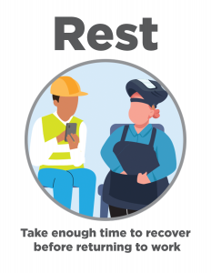 Take enough time to recover before returning to work.